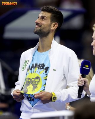 Novak Djokovic Wear Mamba Forever Kobe Bryant Tribute Shirt 1