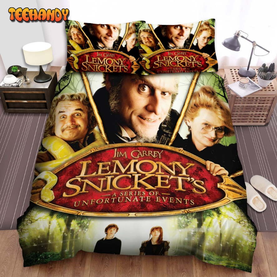 A Series Of Unfortunate Events Movie Garden Poster Comforter Bedding Sets