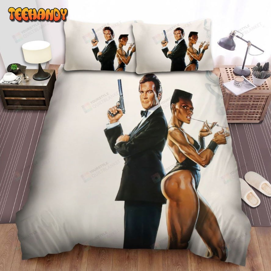 A View To A Kill Movie Poster 2 Spread Comforter Duvet Cover Bedding Sets