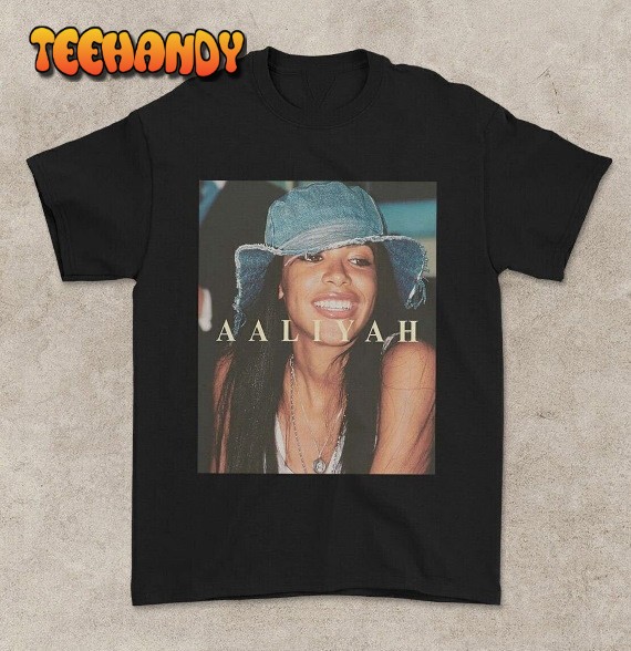 Aaliyah Photoshoot Vintage Shirt, Retro 90s Aaliyah New Bootleg Black T-Shirt