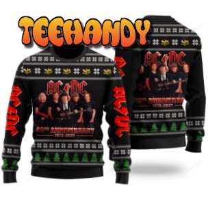 ACDC 48th Anniversary 1973 – 2021 Ugly Christmas Sweater, Ugly Sweater