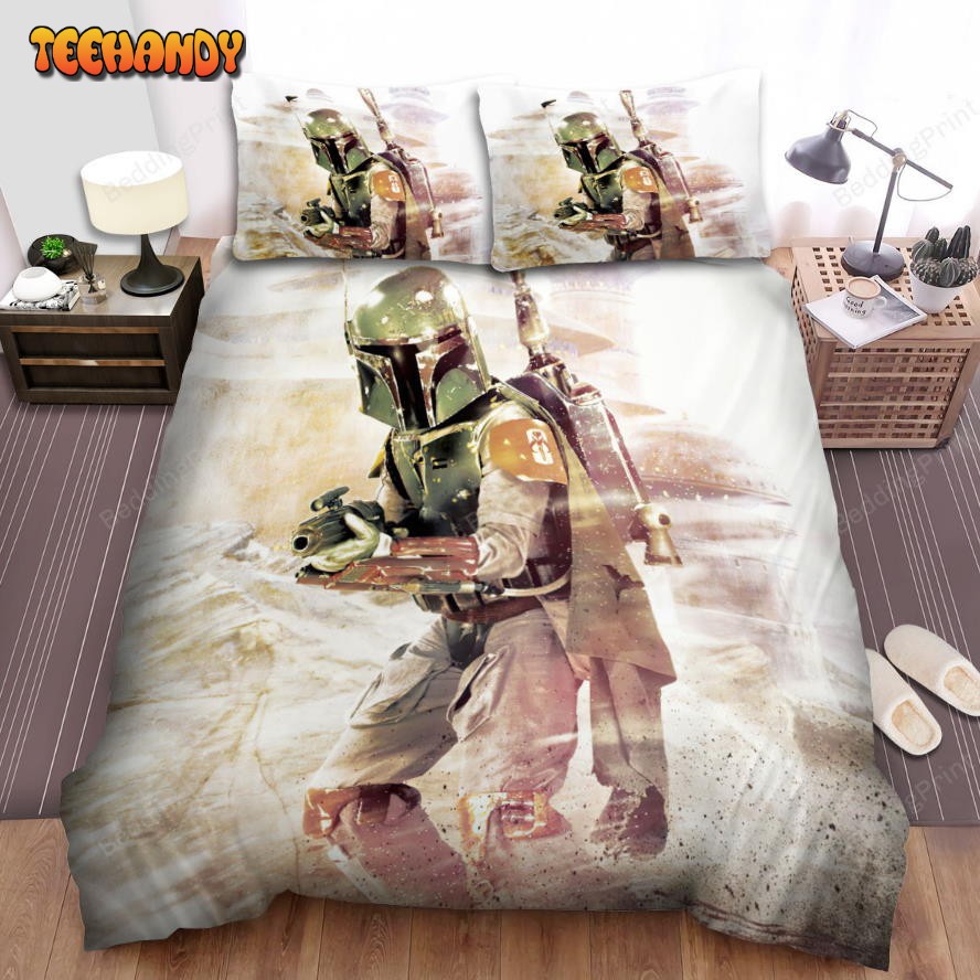 Action Poses Boba Fett Bed Sheets Duvet Cover Bedding Sets