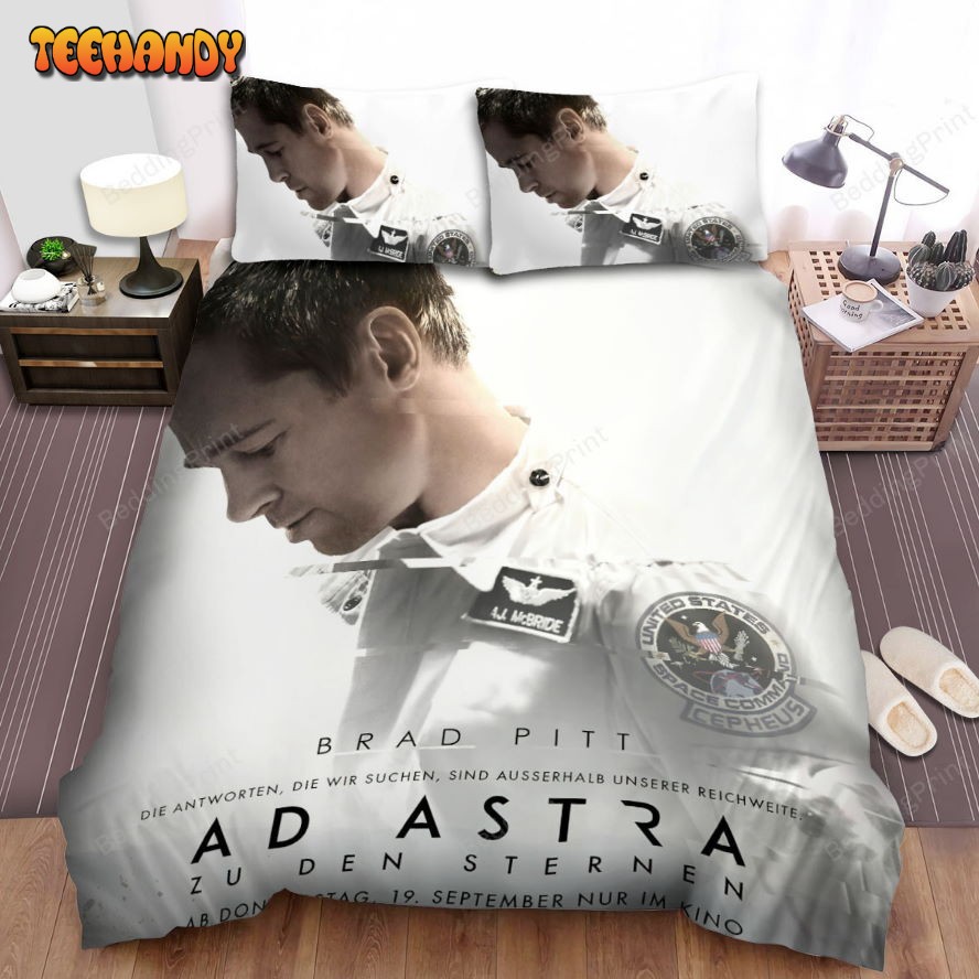 Ad Astra Movie Poster 5 Bed Sheets Duvet Cover Bedding Sets