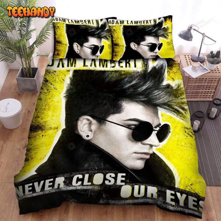 Adam Lambert Never Close Your Eyes Album Cover Comforter Bedding Sets