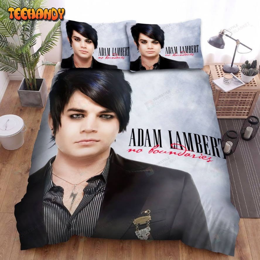 Adam Lambert No Boundaries Album Cover Spread Comforter Bedding Sets