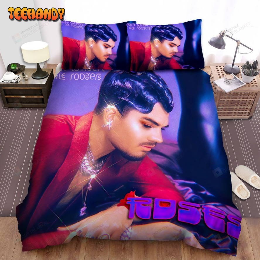 Adam Lambert Roses Album Cover Spread Comforter Duvet Cover Bedding Sets