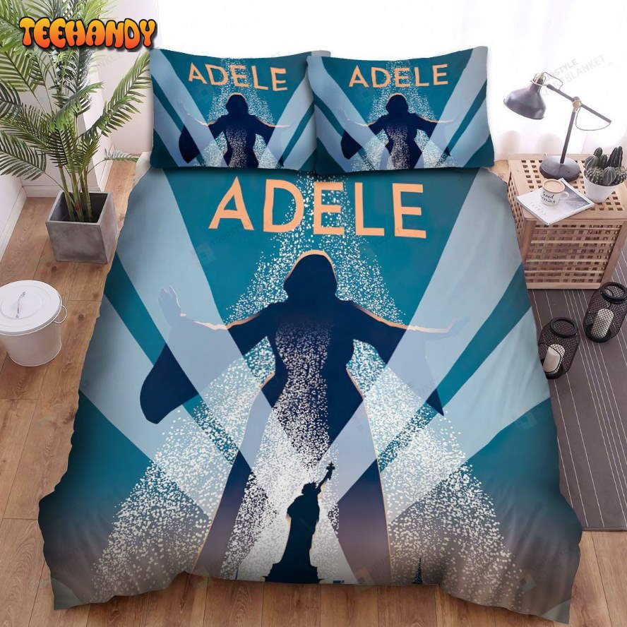 Adele Madison Square Concert Poster Spread Comforter Bedding Sets