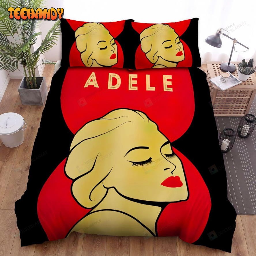 Adele Paris Concert Poster Spread Comforter Duvet Cover Bedding Sets