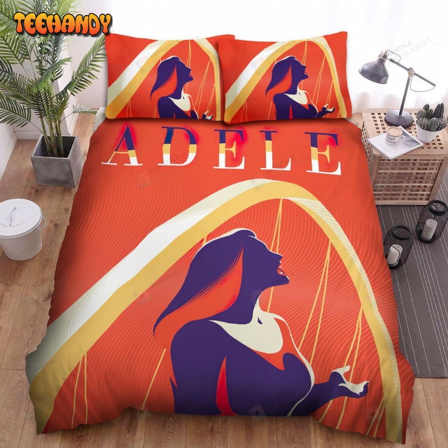 Adele Wembley Stadium Concert Poster Spread Comforter Bedding Sets