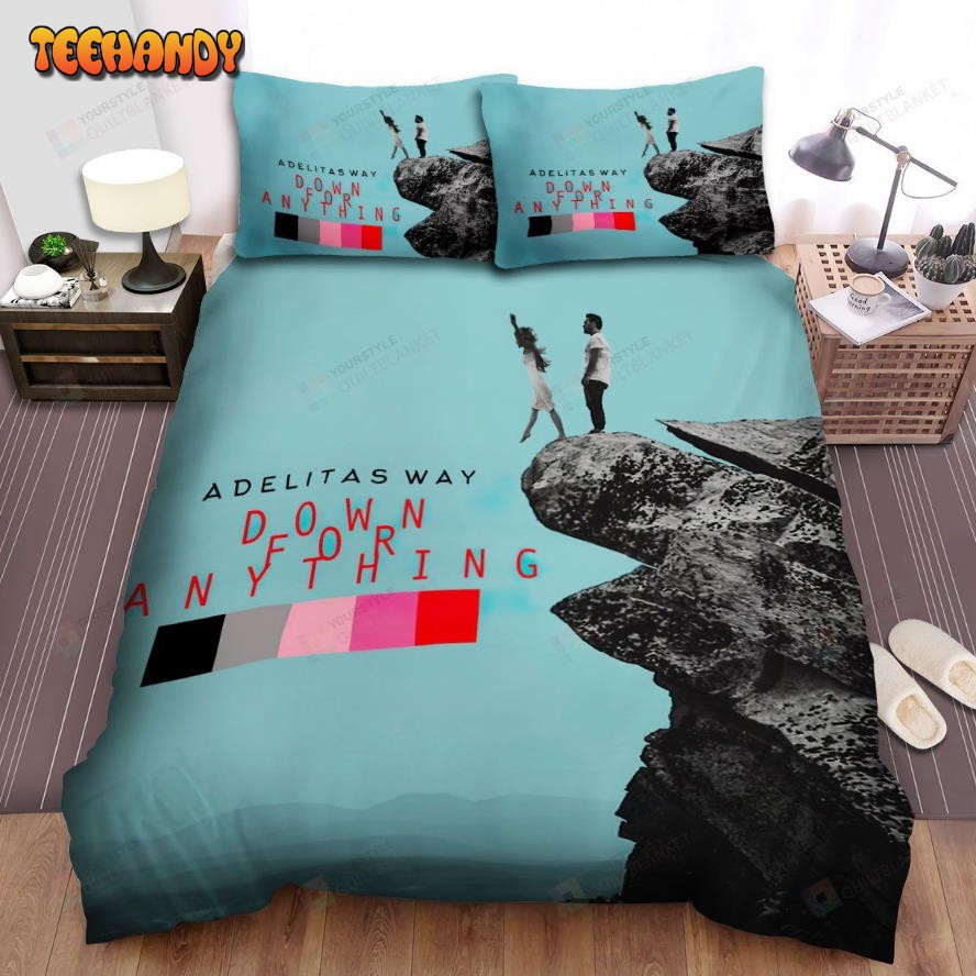 Adelitas Way Music Down For Anything Poster Spread Comforter Bedding Sets