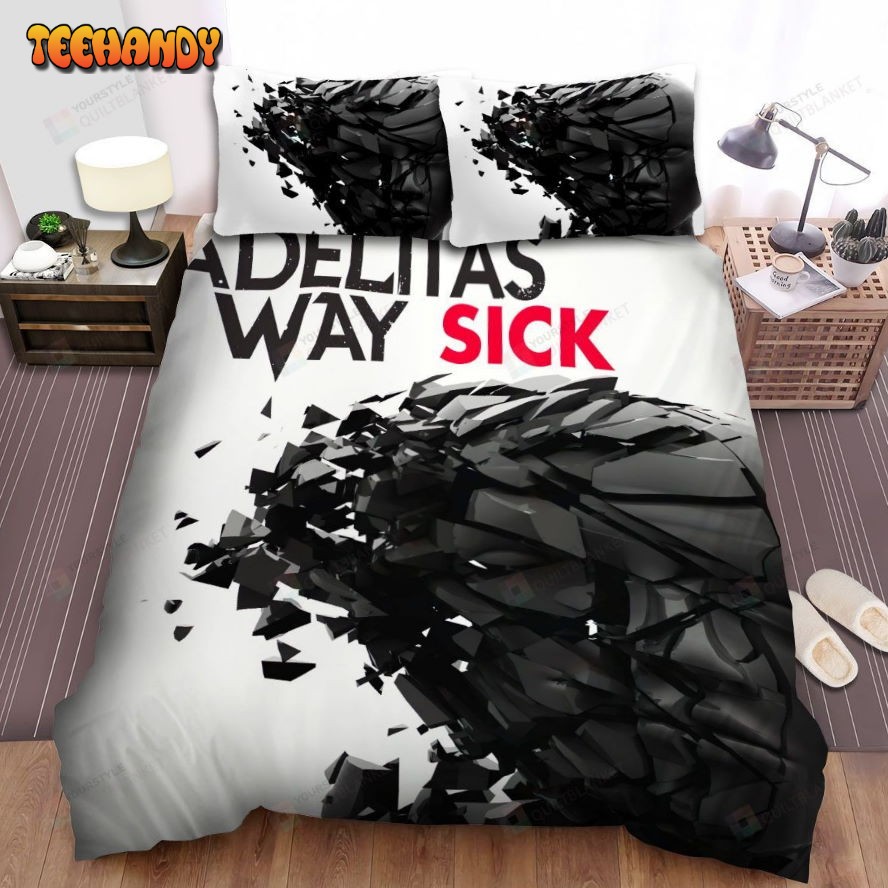 Adelitas Way Music Sick Poster Spread Comforter Duvet Cover Bedding Sets