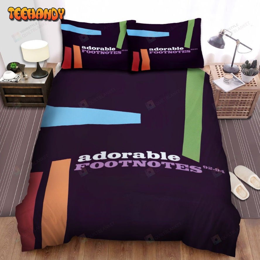 Adorable Music Band Footnotes Spread Comforter Duvet Cover Bedding Sets