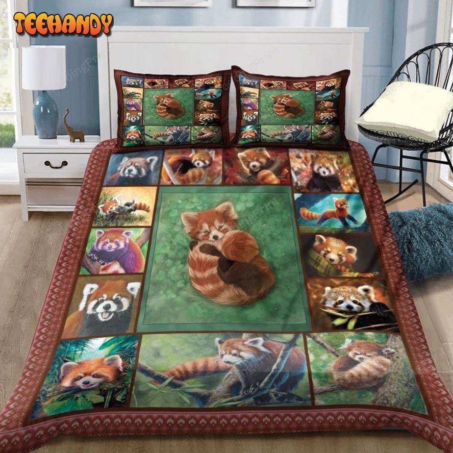 Adorable Red Panda Bed Sheets Duvet Cover Bedding Sets