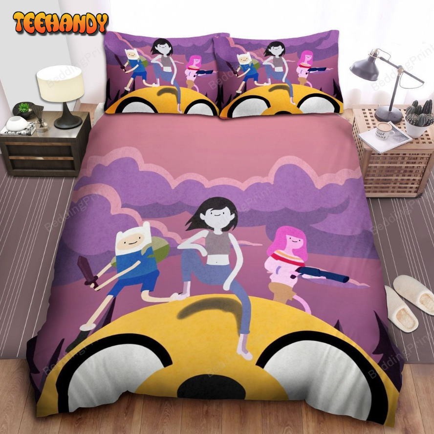 Adventure Time Gun And Sword Spread Duvet Cover Bedding Sets