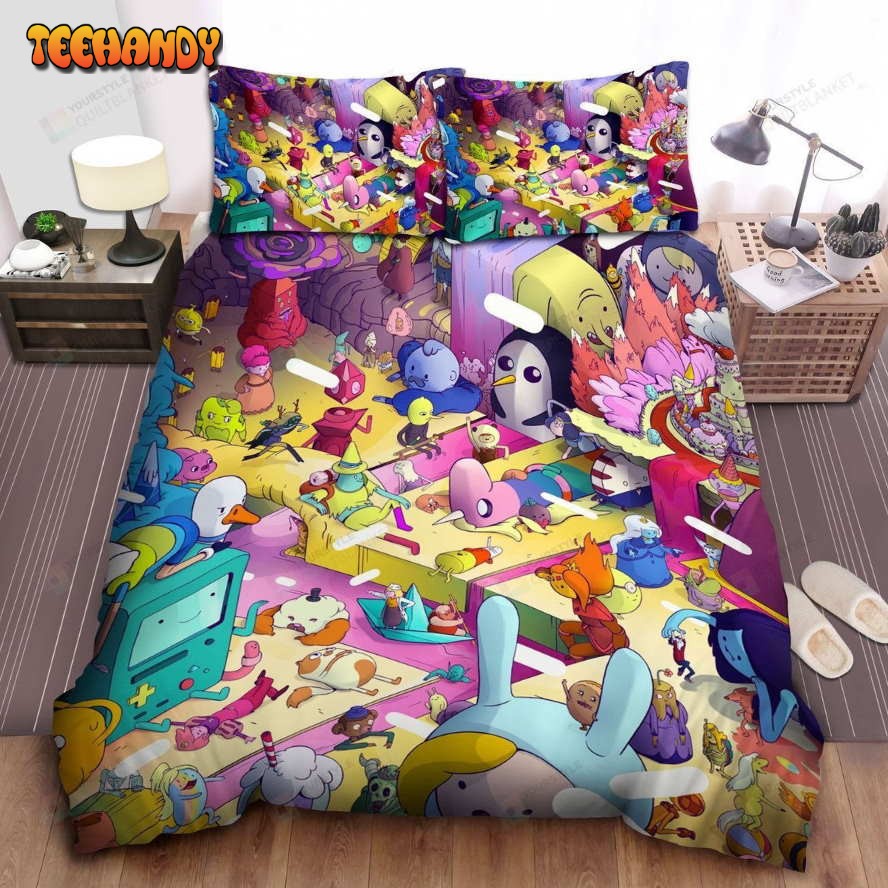 Adventure Time, Lady Rainycorn And Her Husband Comforter Bedding Sets