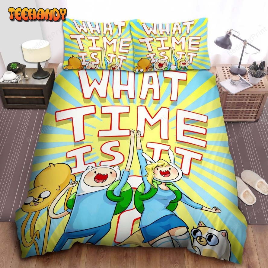 Adventure Time, What Time Is It Bed Sheets Duvet Cover Bedding Sets