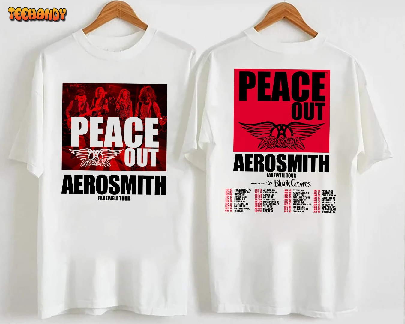 Aerosmith 2023 – 2024 Peace Out Farewell Tour T-Shirt