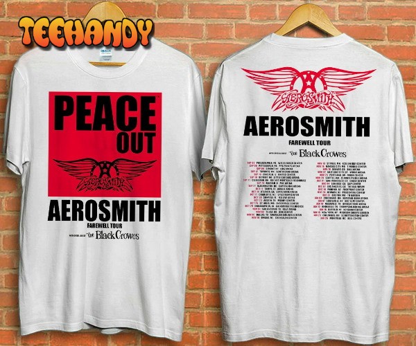 Aerosmith 2023 – 2024 Peace Out Farewell Tour with The Black Crowes T-Shirt