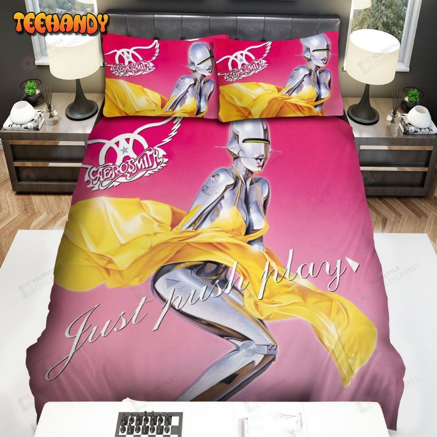 Aerosmith Just Push Play Album Cover Spread Comforter Bedding Sets