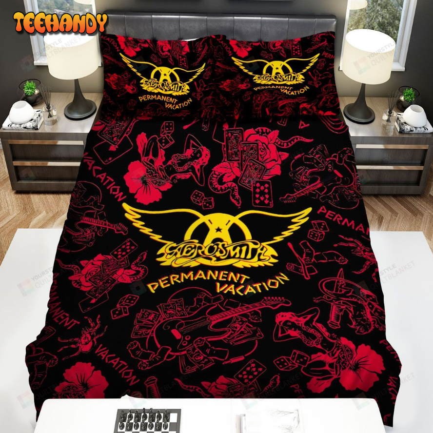 Aerosmith Permanent Vacation Album Cover Comforter Bedding Sets