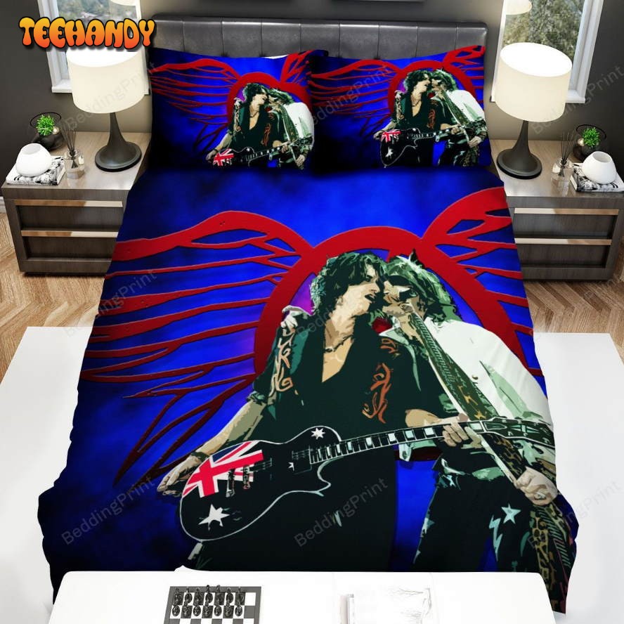 Aerosmith Steven Tyler And Joe Perry Bed Sheets Duvet Cover Bedding Sets