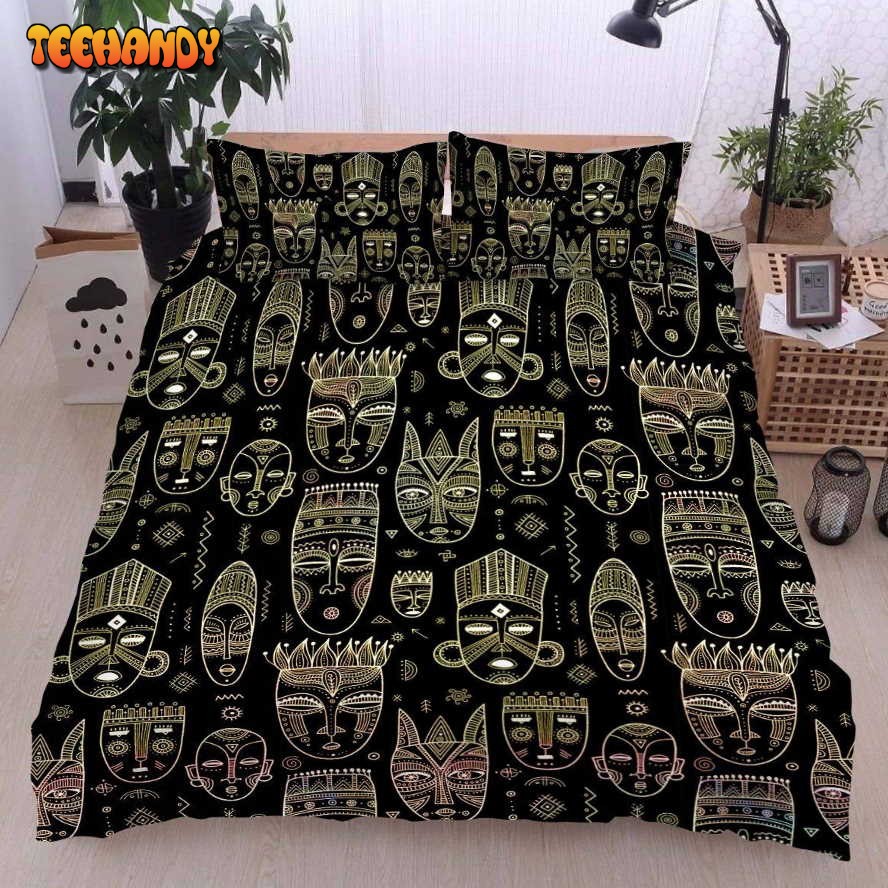 African Mask Bed Sheets Duvet Cover Bedding Sets