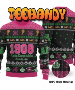 AKA 1908 Alpha Kappa Alpha Sorority Inc Ugly Christmas Sweater