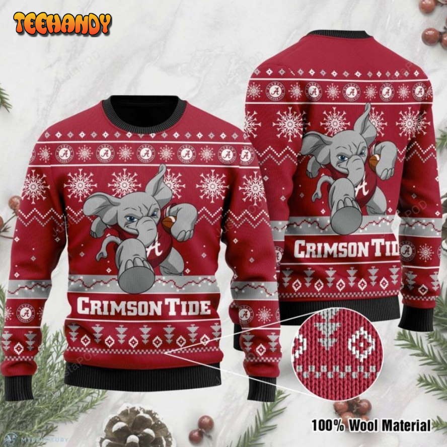 Alabama Crimson Tide Football Ugly Christmas Sweater, Ugly Sweater