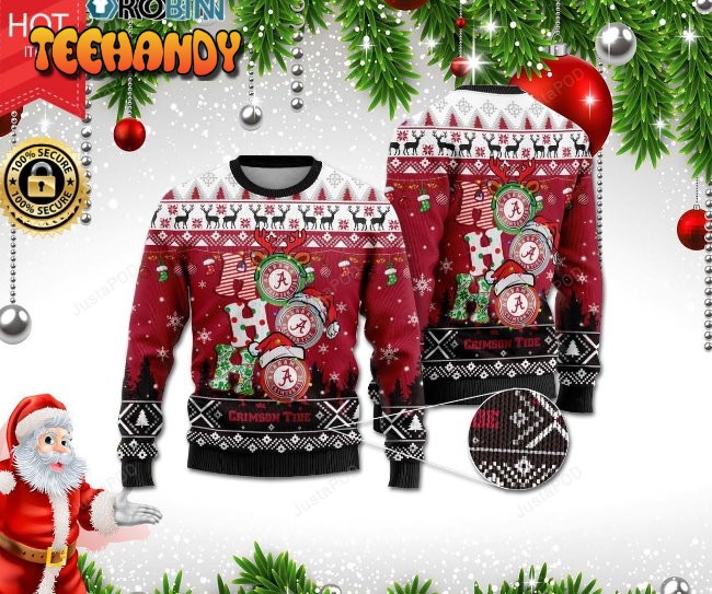 Alabama Crimson Ugly Christmas Sweater, All Over Print Sweatshirt, Ugly Sweater