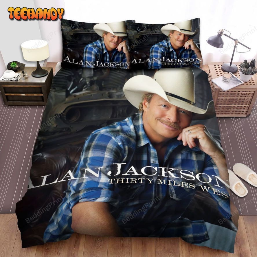 Alan Jackson Thirty Miles West Album Cover Duvet Cover Bedding Sets