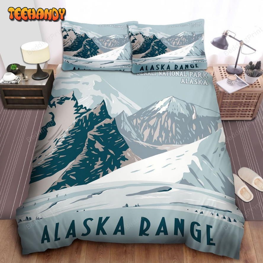 Alaska Range Digital Painting Bed Sheets Duvet Cover Bedding Sets