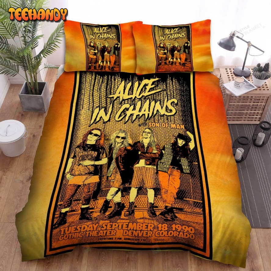 Alice In Chains Colorado Poster Spread Comforter Duvet Cover Bedding Sets