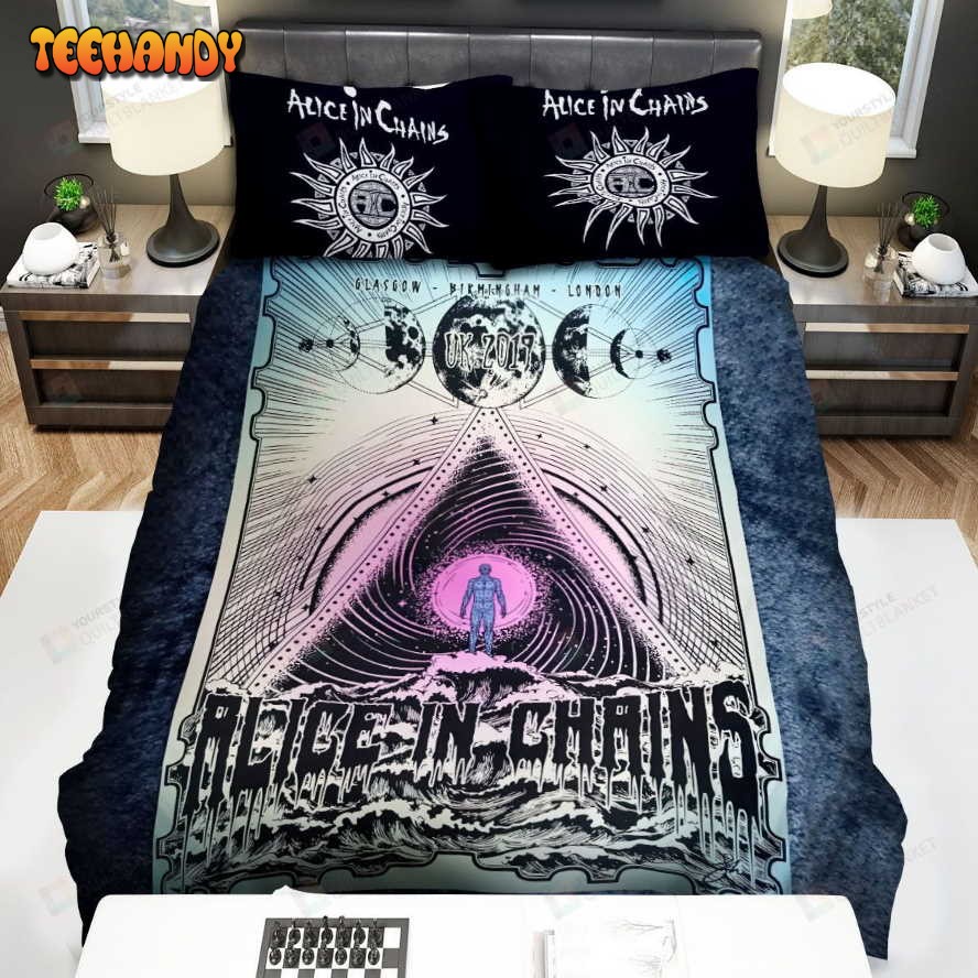 Alice In Chains Concert Poster Spread Comforter Duvet Cover Bedding Sets