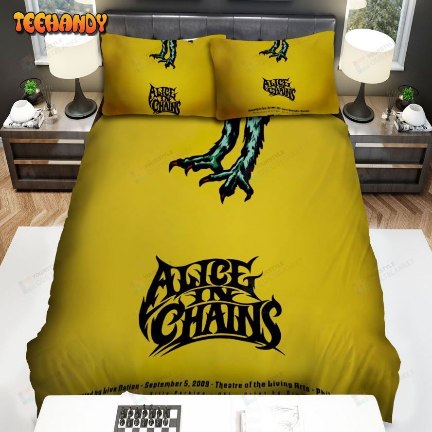 Alice In Chains Philadelphia Poster Spread Comforter Bedding Sets