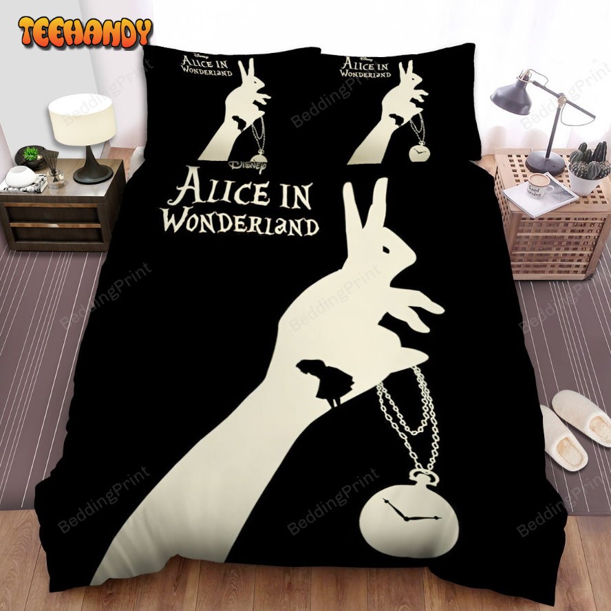 Alice In Wonderland (I) (2010) Black And White Movie Poster Bedding Sets