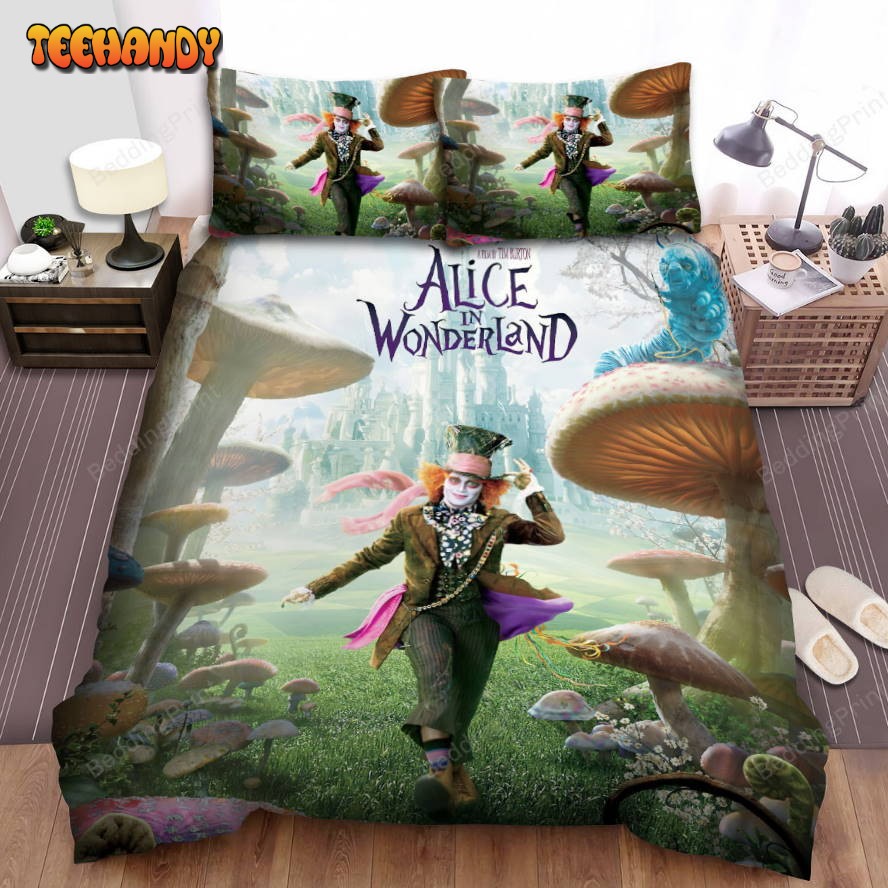 Alice In Wonderland (I) (2010) Castle Movie Poster Duvet Cover Bedding Sets