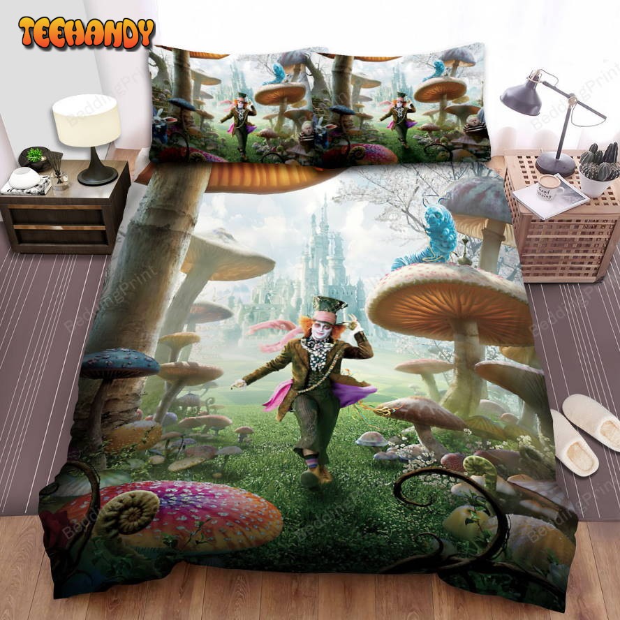 Alice In Wonderland (I) (2010) Forest Movie Poster Duvet Cover Bedding Sets