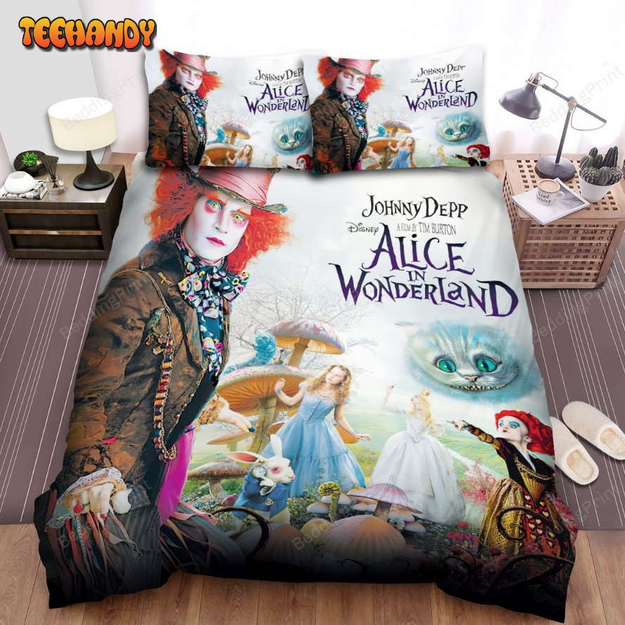 Alice In Wonderland (I) (2010) Johnny Depp Movie Poster Bedding Sets