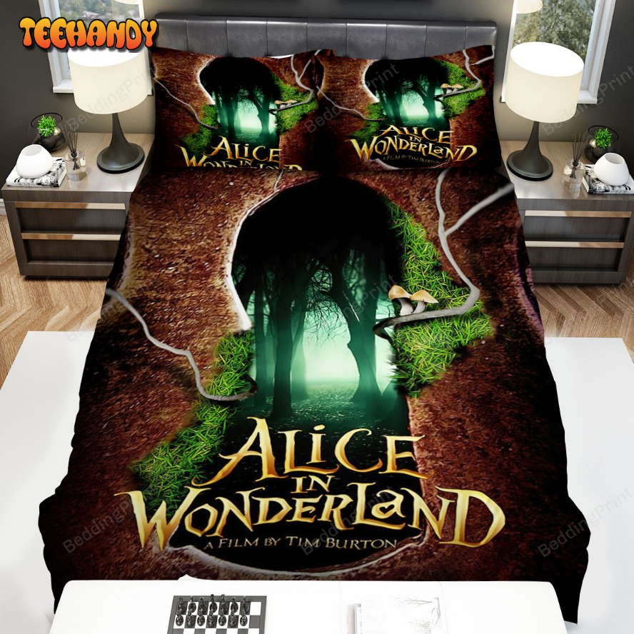 Alice In Wonderland (I) (2010) Lock Movie Poster Duvet Cover Bedding Sets