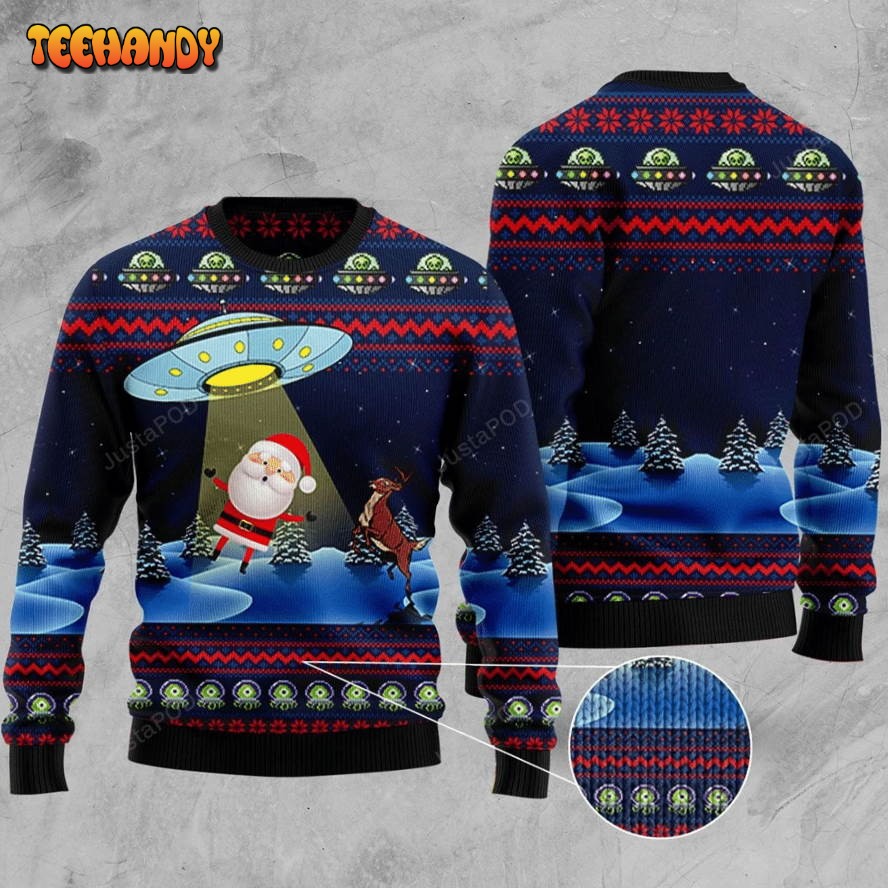 Alien Ugly Christmas Sweater, All Over Print Sweatshirt, Ugly Sweater