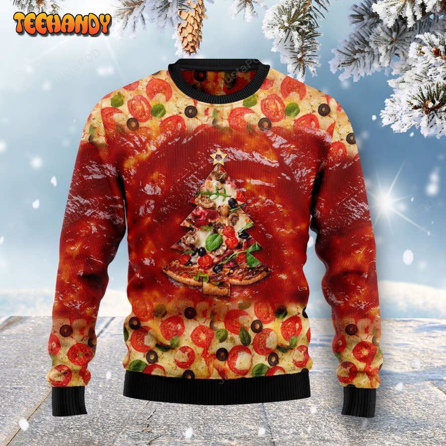 All I Want For Christmas Is Pizza Ugly Christmas Sweater, Ugly Sweater