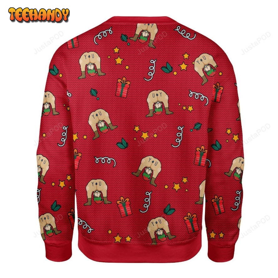 All I Want For Christmas Is You Elf Butt Ugly Christmas Sweater