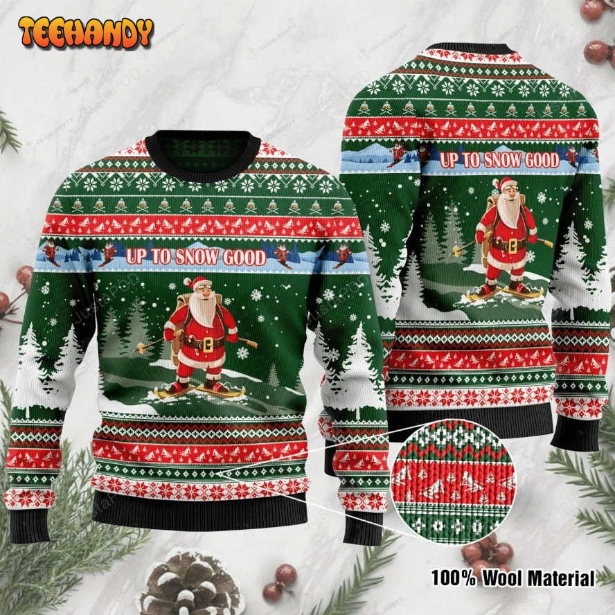 Alpine Skiing Ugly Christmas Sweater, All Over Print Sweatshirt, Ugly Sweater