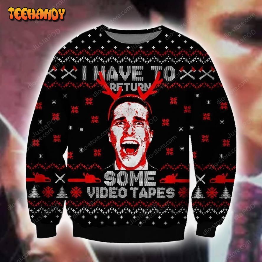 American Psycho Ugly Sweater, Ugly Sweater, Christmas Sweaters