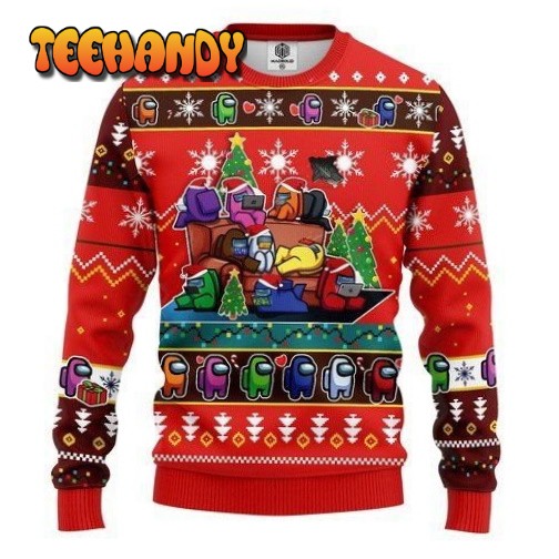 Among Us For Unisex Ugly Christmas Sweater, All Over Print Sweatshirt