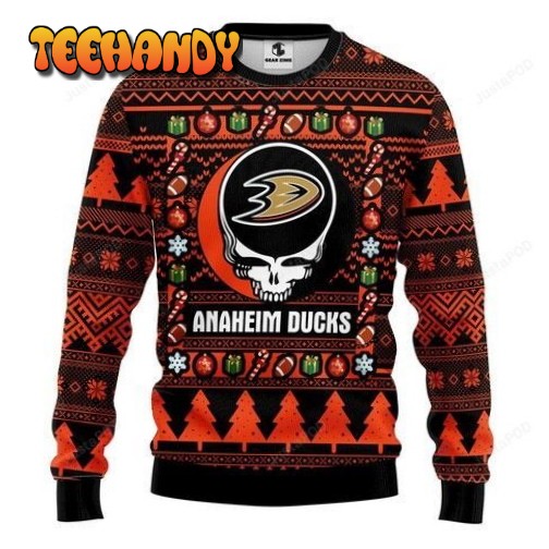 Anaheim Ducks Ugly Christmas Sweater, All Over Print Sweatshirt