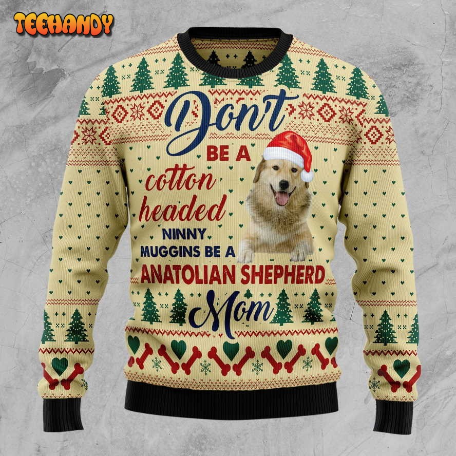 Anatolian Shepherd Mom Ugly Christmas Sweater, All Over Print Sweatshirt