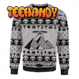 Ancient Alien Pyramid For Unisex Ugly Christmas Sweater, Ugly Sweater