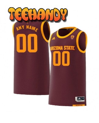 Arizona State Sun Devils Custom Maroon College Basketball Jersey