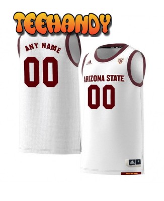 Arizona State Sun Devils Custom White College Basketball Jersey